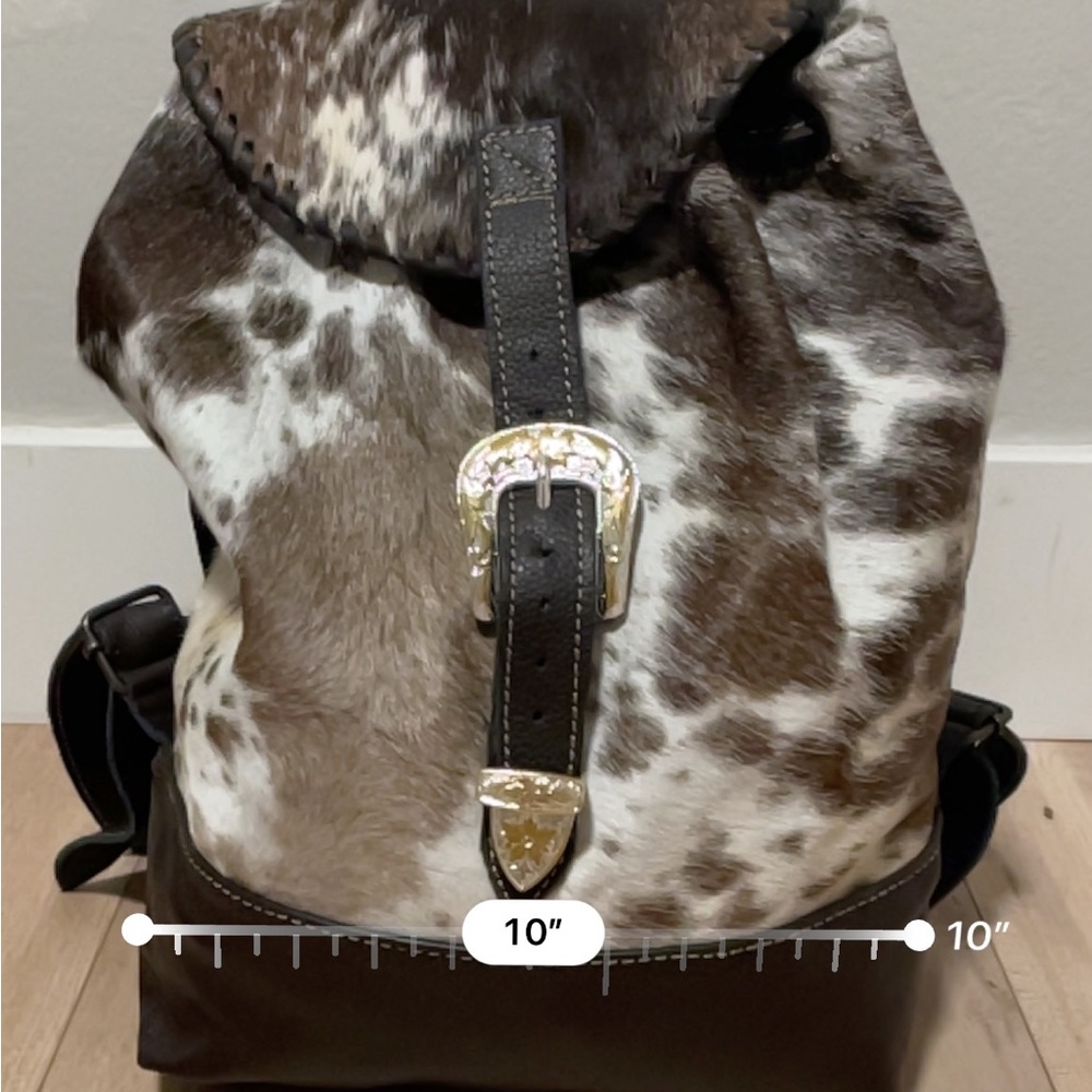 Real cowhide backpack